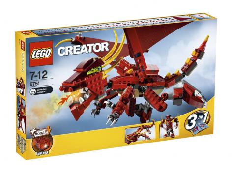  LEGO Creator 6751 Ohnivá legenda. 3v1